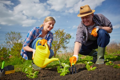 Removing green waste during garden clearance